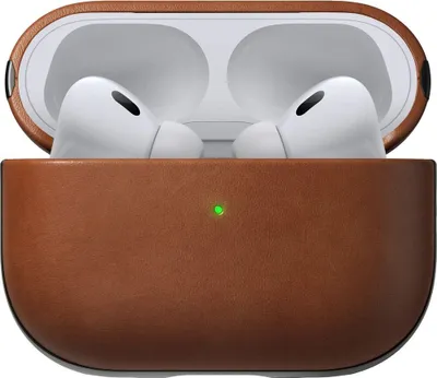 Productafbeelding van Nomad Modern Lederen Hoesje voor AirPods Pro 2, kleur: Beige