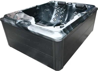 Produktbild von Outdoor Whirlpool FIJI Pearl Shadow Grau inkl. Abdeckung - 210 x 160 x 80cm