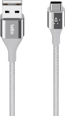 Produktbild von Belkin DuraTek USB-C/USB-A Kabel DuPont Polyamid 1,2m silber