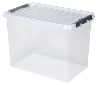 Produktbild von 6 Stück SUNWARE Q-Line Box - 72 Liter - transparent/grau