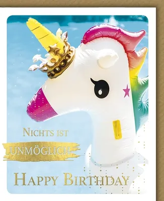 Produktbild von Geburtstag - Glückwunschkarte im Format 11,5 x 13,5 cm mit Umschlag 6