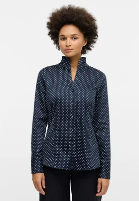 Produktbild von Eterna Damen Satinbluse 4067159449438, 4067159449452, 4067159449469 ETE-7483 marine 36