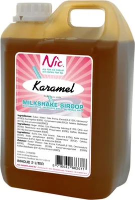 Produktbild von Nic Milchshake-Sirup Toffee Caramel (2 Liter)