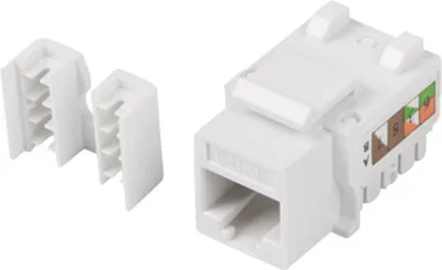 Produktbild von LANBERG Keystone Modul RJ45->LSA CAT.5E UTP 90° zur Montaged