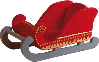 Image de Christmas Sleigh Carton Jouet Traîneau 24 pièces Multicolore