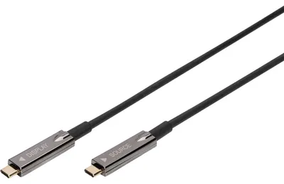 Produktbild von DIGITUS 4K USB 3.1 Typ - C AOC AV-Anschlusskabel, 15m