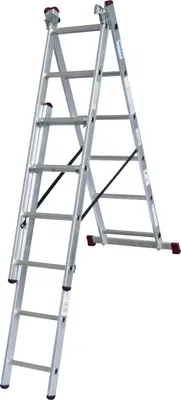 Produktbild von Krause Aluminium-Vielzweckleiter CORDA mit Treppenfunktion 4,55 m