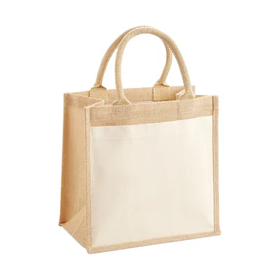 Produktbild von Westford Mill - Tragetasche, Jute RW10246 (Einheitsgröße) (Natürlich)