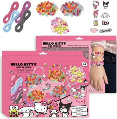 Zdjęcie produktu dla Zestaw do tworzenia bransoletek i naszyjników Hello Kitty Colourful