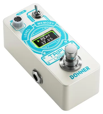 Produktbild von Donner Triple Looper Gitarre Effektpedal, Loop Pedal mit Zeitfortschrittsanzeige