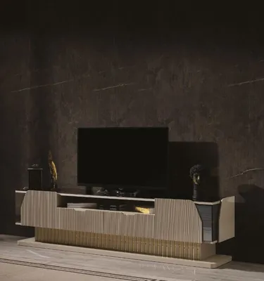 Obrázek produktu pro televizní stolek v obývacím pokoji Designová dřevěná nízká deska  moderní nábytek