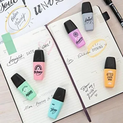 Zdjęcie produktu dla STABILO 47276 STABILO Textmarker BOSS MINI Pastellove 2.0, opakowanie kartonowe 6 szt