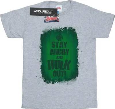 Produktbild von Marvel - "Stay Angry" T-Shirt für Herren BI5544 (L) (Grau)