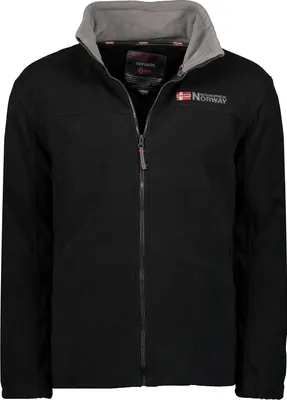 Produktbild von Geographical Norway Herren warme flauschige Fleece Jacke Outdoor Sweater Ski Sport Freizeit G-Tamazonie, Farbe: Schwarz, Größe: L