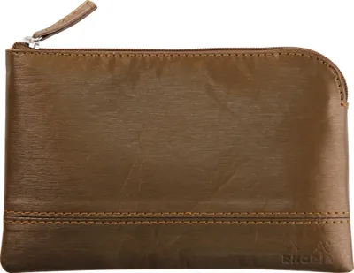 Produktbild von Rhodia Rhodiarama Etui aus Kunstleder Reißverschluss, 11x17 cm Bronze 116519C