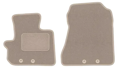 Image de Tapis avant en moquette pour Toyota iQ depuis 2009 (à hayon) – 2 pièces, beiges, sur mesure – Wielganizator LUX