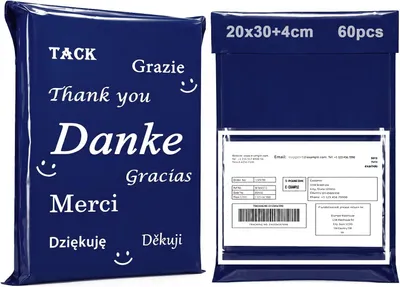 Obrázok produktu pre Prepravné tašky 20 x 30 cm, 60 ks, modrá, pre oblečenie