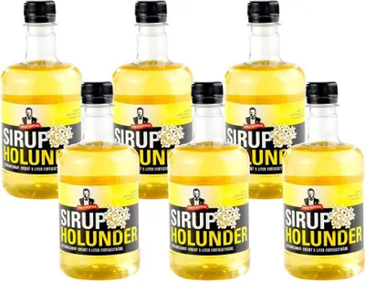 Produktbild von 6x Sirup Royale Holunder Getränkesirup 0,5 L EW Drinks Cocktails Shakes Desserts Backen