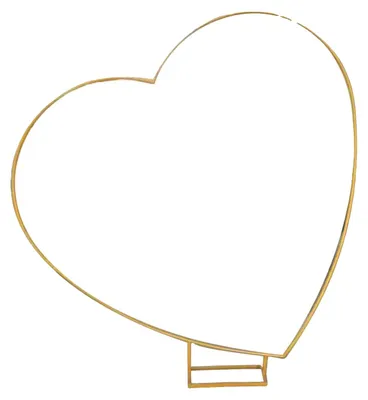 Imagen del producto de Arco decorativo para bodas, versátil fondo para celebraciones, estructura metálica duradera, forma de corazón, dimensiones 2x2 metros