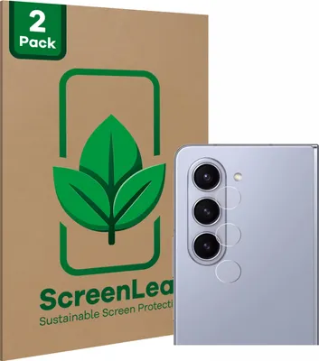 Produktbild von 2x ScreenLeaf Schutzfolie für Samsung Galaxy Z Fold 5 (NUR Kameraschutz) nachhaltiger Displayschutz Display Schutz Folie Klar Transparent