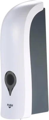 Imagen del producto de Dispensador manual de jabón, 300 ml, color blanco, para ducha y desinfectante