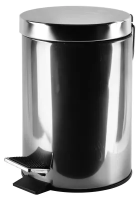 Produktbild von Abfalleimer Metall Zac ZAC 3L 17 x H 24 cm Silber 1 Stück