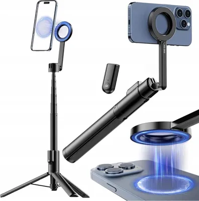 Obrázok produktu pre Kľúč SELFIE Stick Statyw 1,36 m na Magnes MagSafe Telefon Smartfon + PILOT / MG-003 PRO