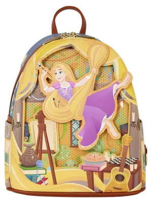 Image de Sac à dos Loungefly Disney, Raiponce, phosphorescent, 26 cm