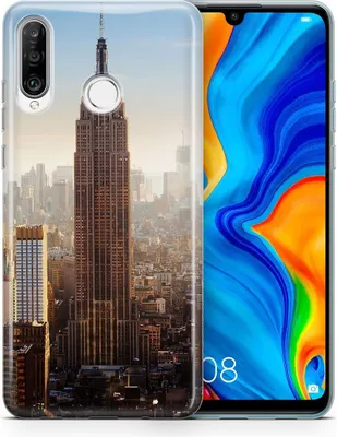 Produktbild von Handyhülle für Huawei Xiaomi Schutz Case Cover Bumper Etuis Schale Ultra Dünn, Modell:Xiaomi Mi Note 10, Motiv auswählen:Empire State Building