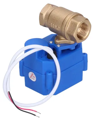 Obrázek produktu pro Měděný kulový ventil s elektrickým pohonem, mikroelektronický, přímý průchod, 1/2 palce, CWX-15N-CR04-DC924V-DN15