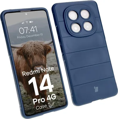 Produktbild von Bizon Case Tur Panzerhülle für Xiaomi Redmi Note 14 Pro 4G, Marineblau