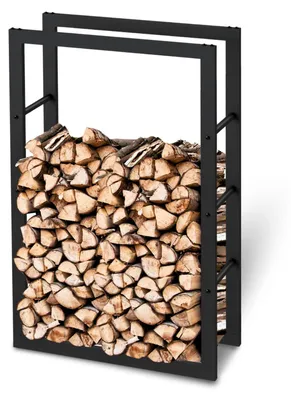 Produktbild von Kaminholzregal aus Metall Schwarz