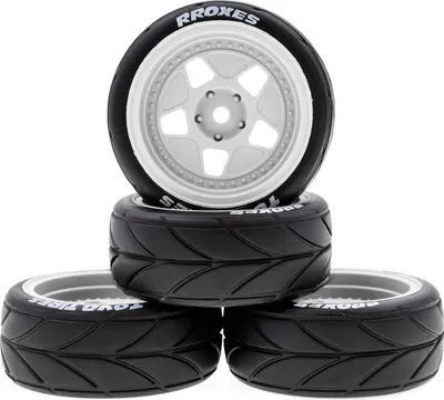 Zdjęcie produktu dla Opony do zdalnie sterowanych samochodów terenowych 65*45*26mm 4szt Zamiennik do TAMIYA TT02 XV01 HSP 94123 HPI KYOSHO WLtoys 1/10 Koła do samochodów zdalnie sterowanych
