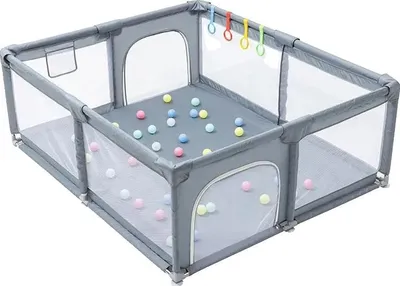 Zdjęcie produktu dla Plac zabaw, bezpieczeństwo dzieci, łatwy montaż, 150×180 cm z akcesoriami