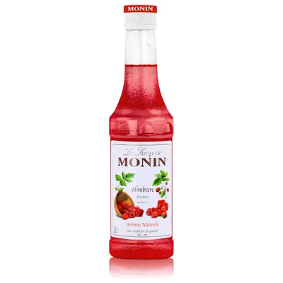 Produktbild von Monin Himbeere Sirup 250 ml - Für Cocktail und Kaffee (1er Pack)