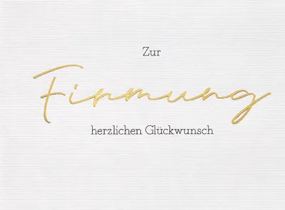 Produktbild von Firmung  Unverpackt  Glückwunschkarte im Format 115x17cm mit Umschlag