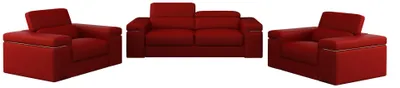 Produktbild von Sofa 3 Sitzer XXL Big Couch Polster Sofas Leder Sitz Design Couchen
