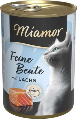 Produktbild von Miamor Feine Beute Lachs, Adult, jede Rasse, Lachs, 400 g, Getreidefrei, Ohne Soja
