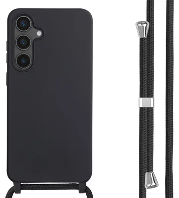 Obrázok produktu pre imoshion Silikónové puzdro so šnúrkou pre Samsung Galaxy S24 FE - čierne