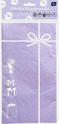 Zdjęcie produktu dla Bibułka do pakowania 50x70cm 5 arkurzy fioletowa