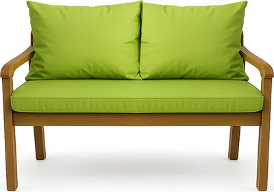 Obrázok produktu pre Vankúše na záhradnú lavicu Svetlo zelená| Sedák 130x60x7 + operadlo 2x 56x50cm | Podušky na záhradnú pohovku pre 2 osoby | vankúš na záhradnú hojdačku
