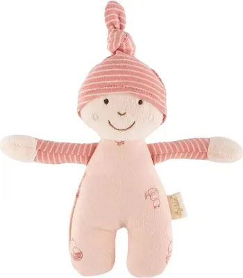 Produktbild von sigikid Püppchen sigibaby, Rassel, Puppe, Rasselpüppchen, Spielzeug, Baby, Baumwolle, Rosa, 39984