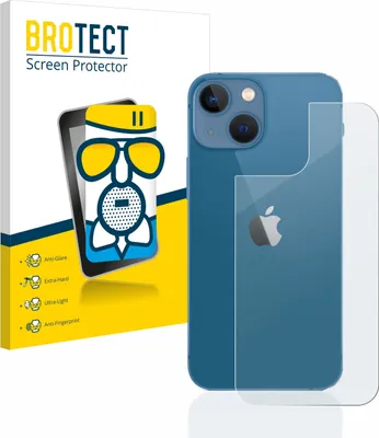 Produktbild von BROTECT Entspiegelungs Schutzglas für Apple iPhone 13 mini (Rückseite) Schutzfolie Panzer Folie Glas Display Schutz matt