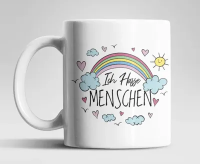 Produktbild von Witziger Spruch Kaffeetasse Teetasse – Weiss
