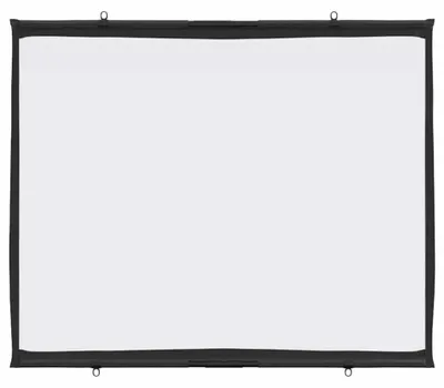 Zdjęcie produktu dla Ekran projekcyjny - montaż ścienny. Ekran do projektora o przekątnej 183 cm (72 cali), format 4:3, przeznaczony do użytku w domowym kinie i biurach