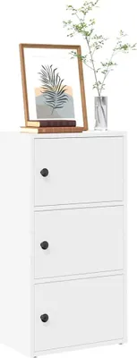 Image de Maison Exclusive - Bibliothèque blanche 40x24x77 cm Matériau dérivé du bois