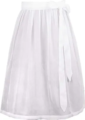 Produktbild von Dirndlschürze Chiffon 80cm Länge weiß 46-48