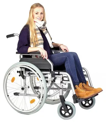 Image de Servomobil fauteuil roulant Alu light, largeur d'assise 48 - 50 cm, réglable en hauteur, pliable