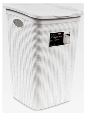 Produktbild von Wäschekorb mit Klappdeckel und 50 L Fassungsvermögen