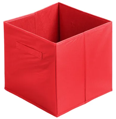 Image de DOCHTMANN Boîte pour Kallax, boîte de rangement en tissu, rouge, 31 x 31 x 31 cm